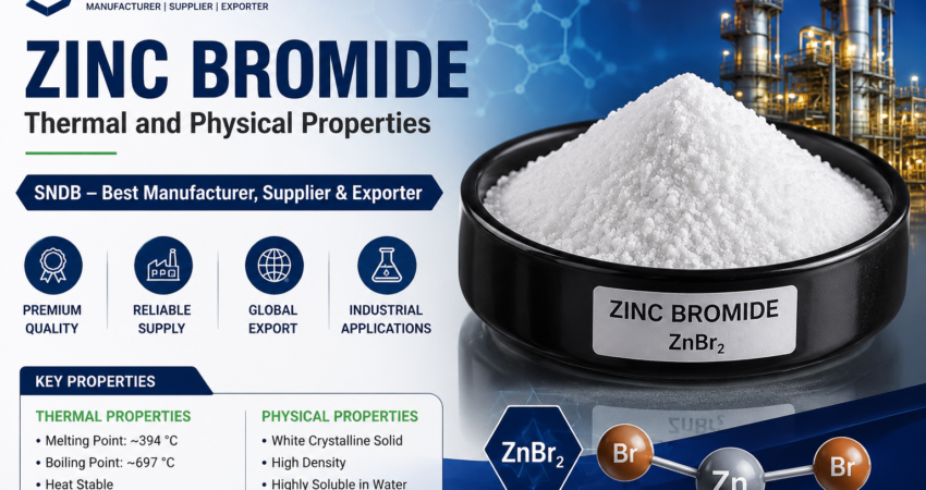 SNDB: Best Manufacturer, Supplier and Exporter | Thermal and Physical Properties of Zinc Bromide