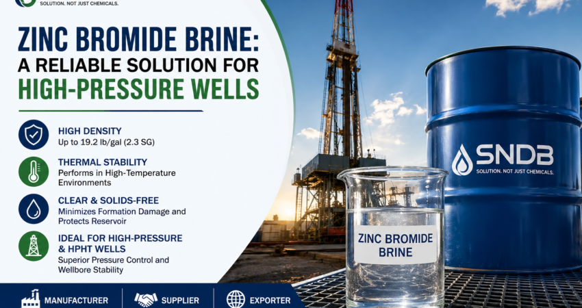 Zinc Bromide Brine: A Reliable Solution for High-Pressure Wells | SNDB – Leading Manufacturer, Supplier, and Exporter